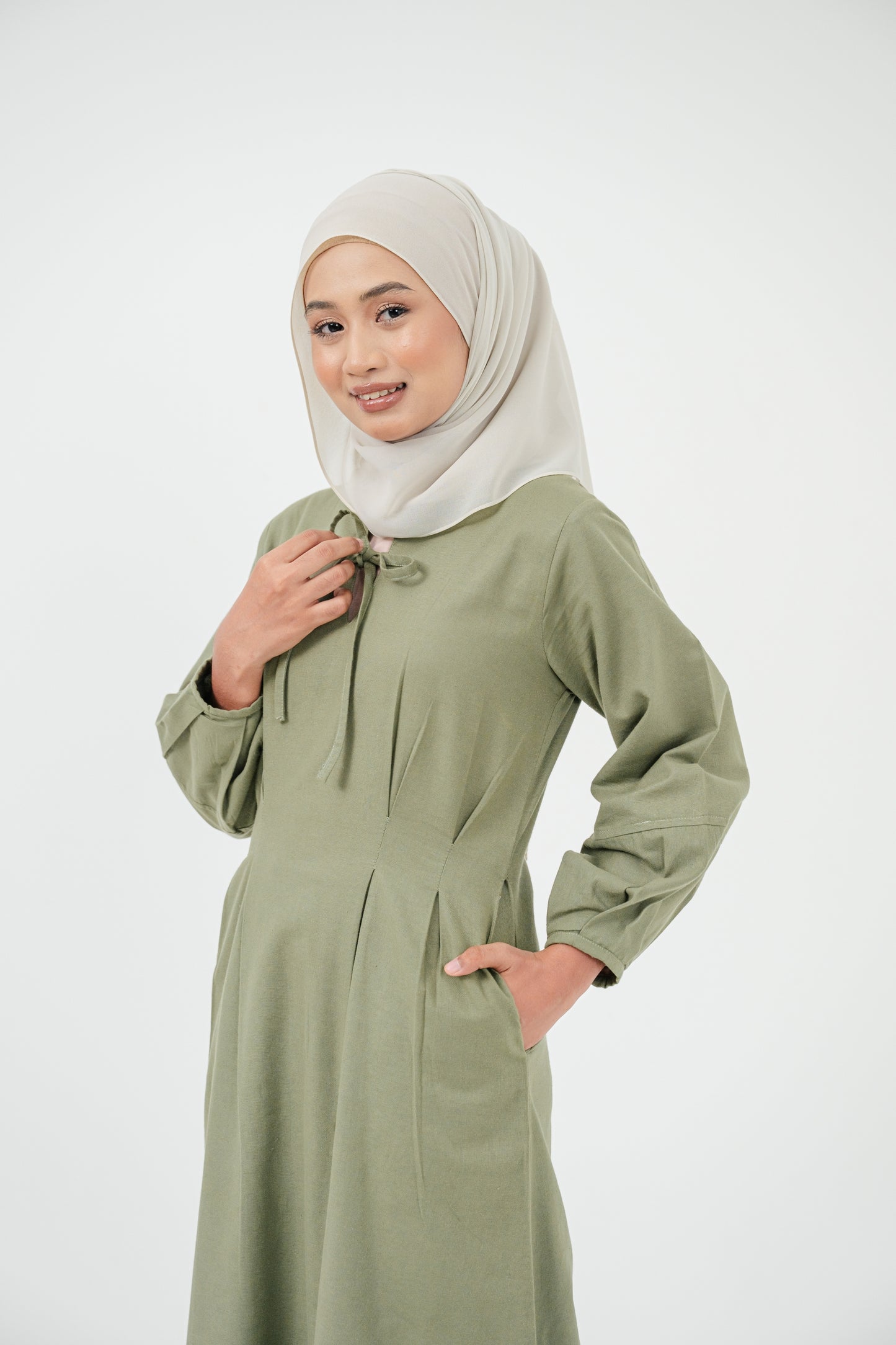 Linea Dress - Moss Green