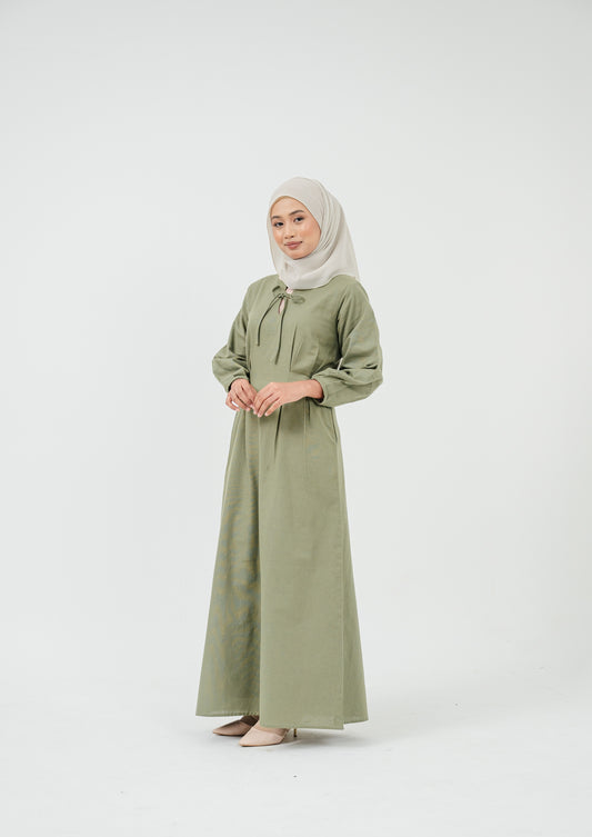 Linea Dress -  Moss Green