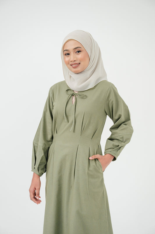 Linea Dress -  Moss Green